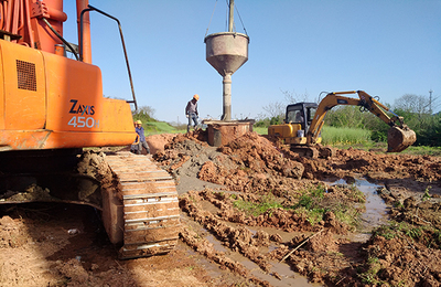 527國道崇仁江大橋樁基工程圓滿完工，高效混凝土切割技術(shù)保障施工質(zhì)量